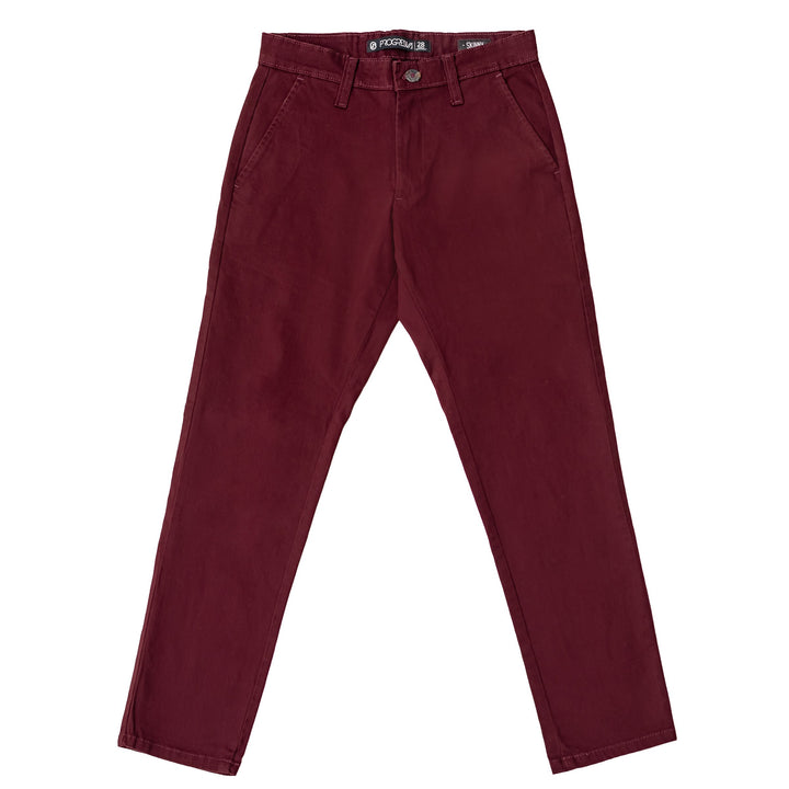 Pantalón  de gabardina skinny - corinto