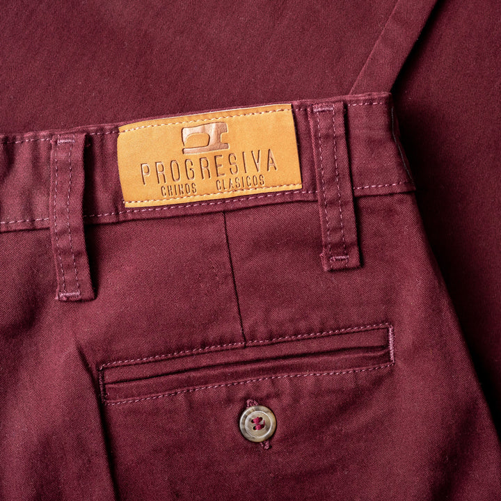 Pantalón  de gabardina skinny - corinto