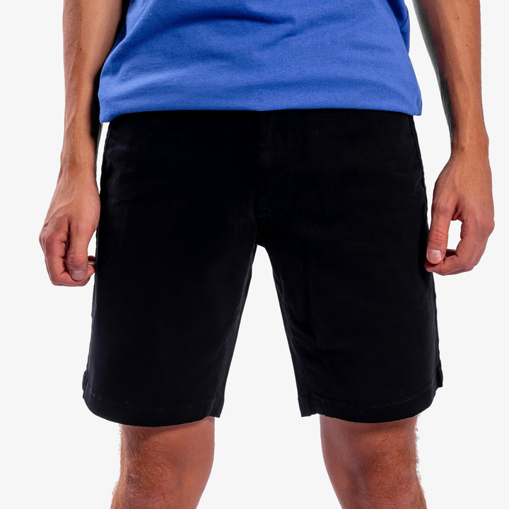 Short de gabardina - negro