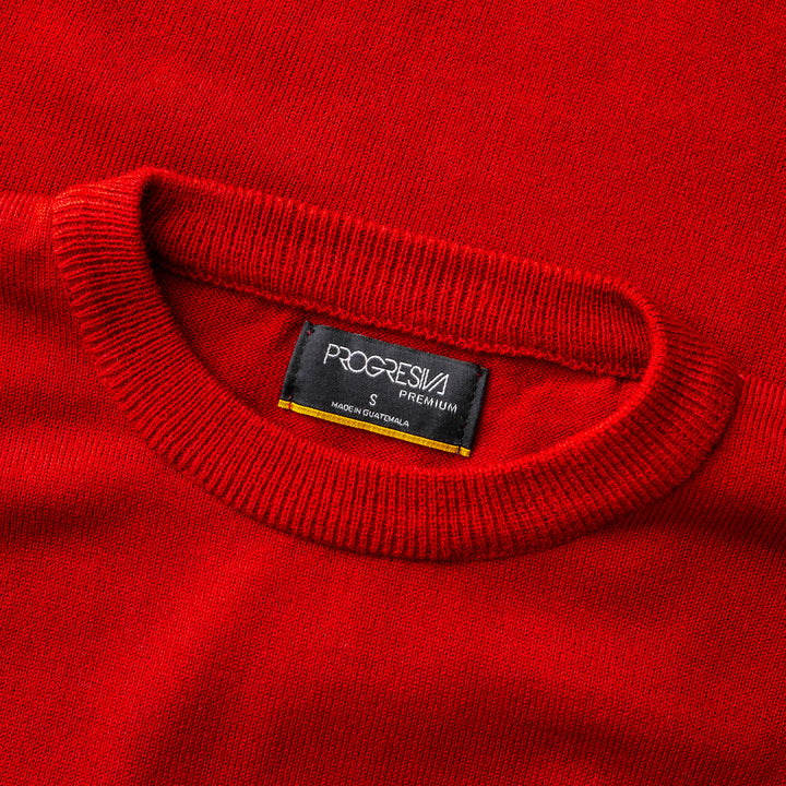 Suéter Rojo - cuello redondo
