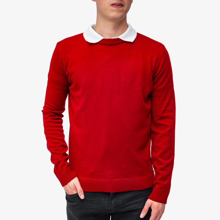 Suéter Rojo - cuello redondo