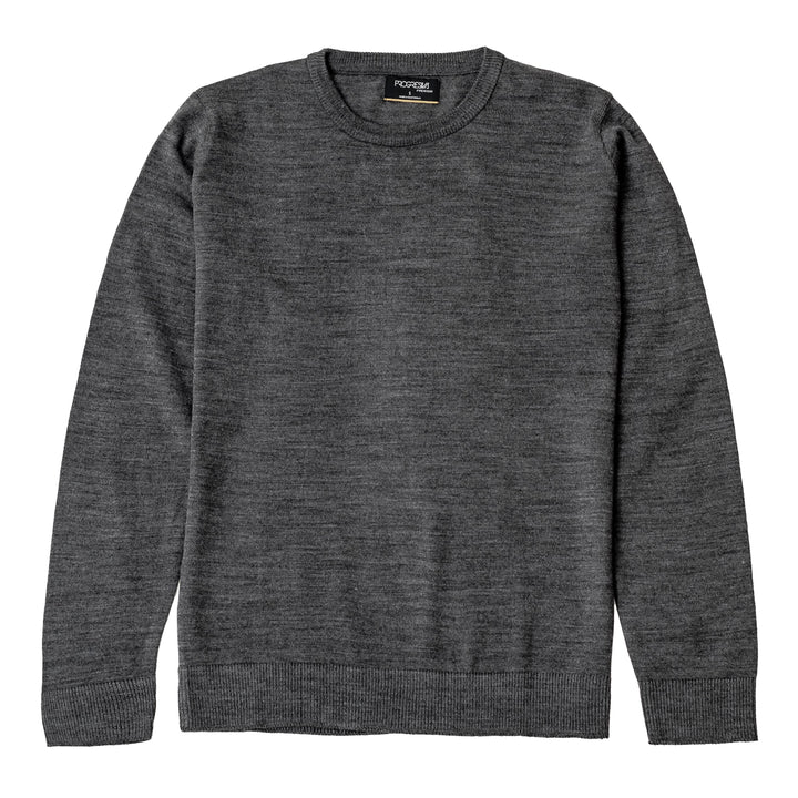 Suéter Gris - cuello redondo