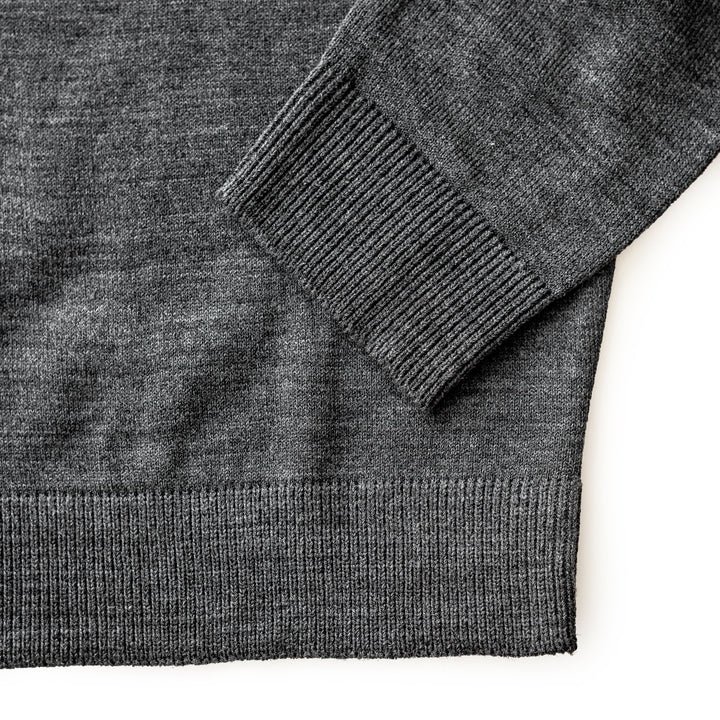 Suéter Gris - cuello redondo