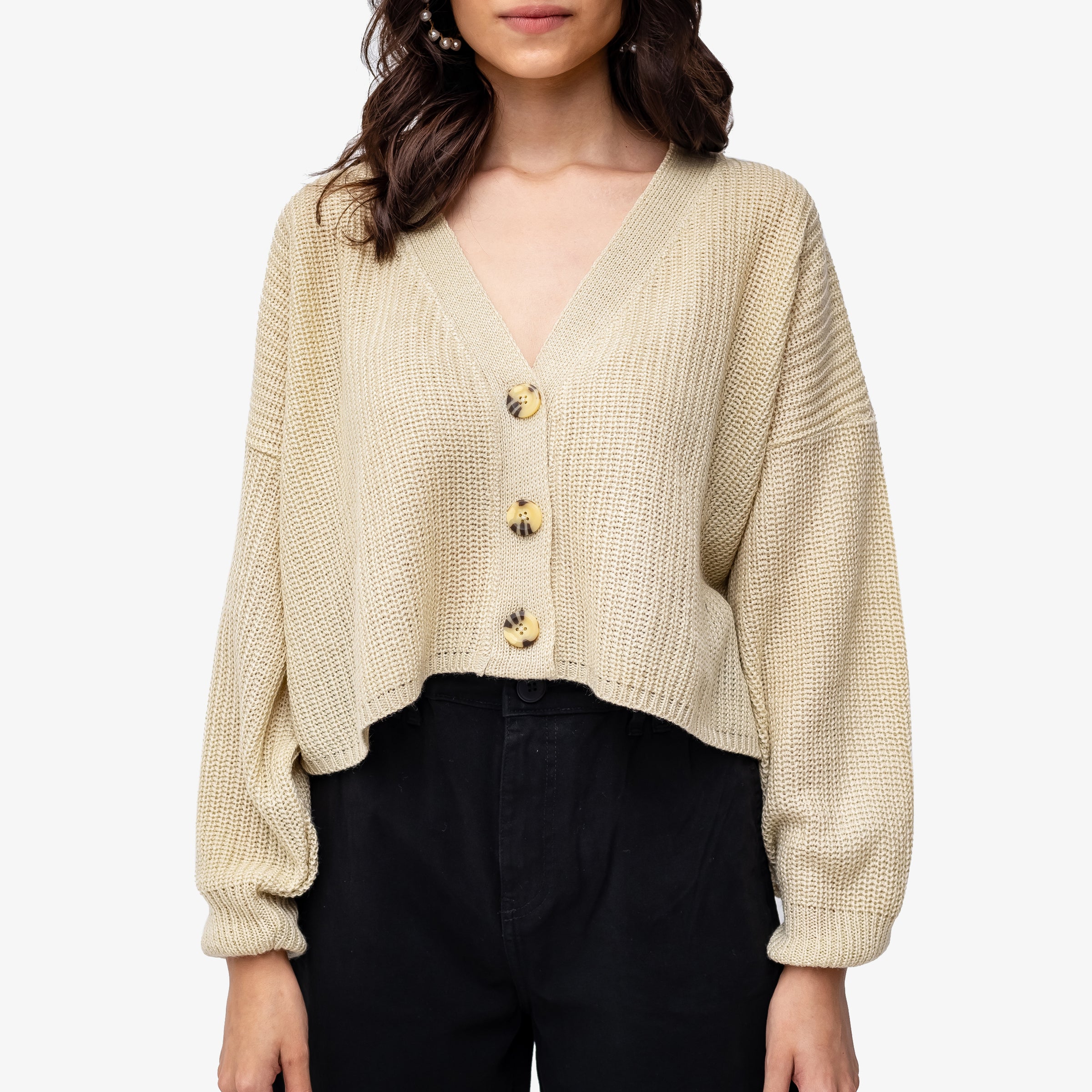 Crop Cardigan Mujer