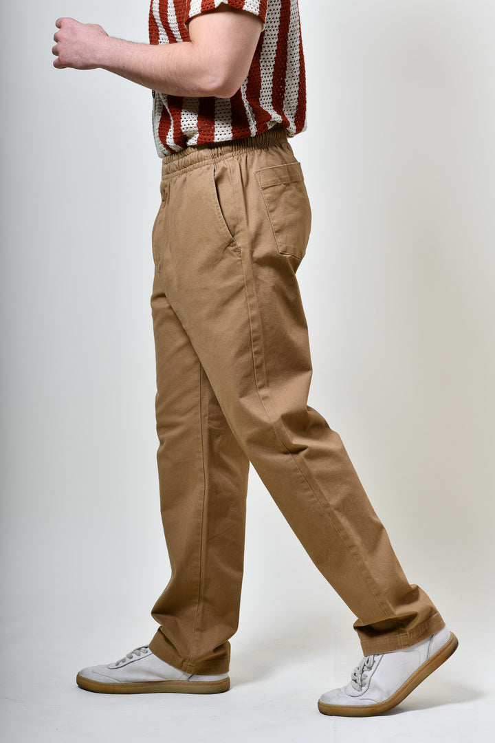 Pantalón de Gabardina Comfy - Caqui
