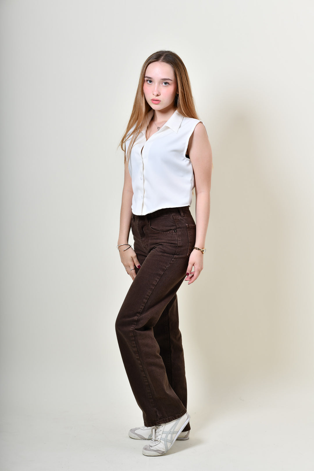 Super Denim Mujer - Café