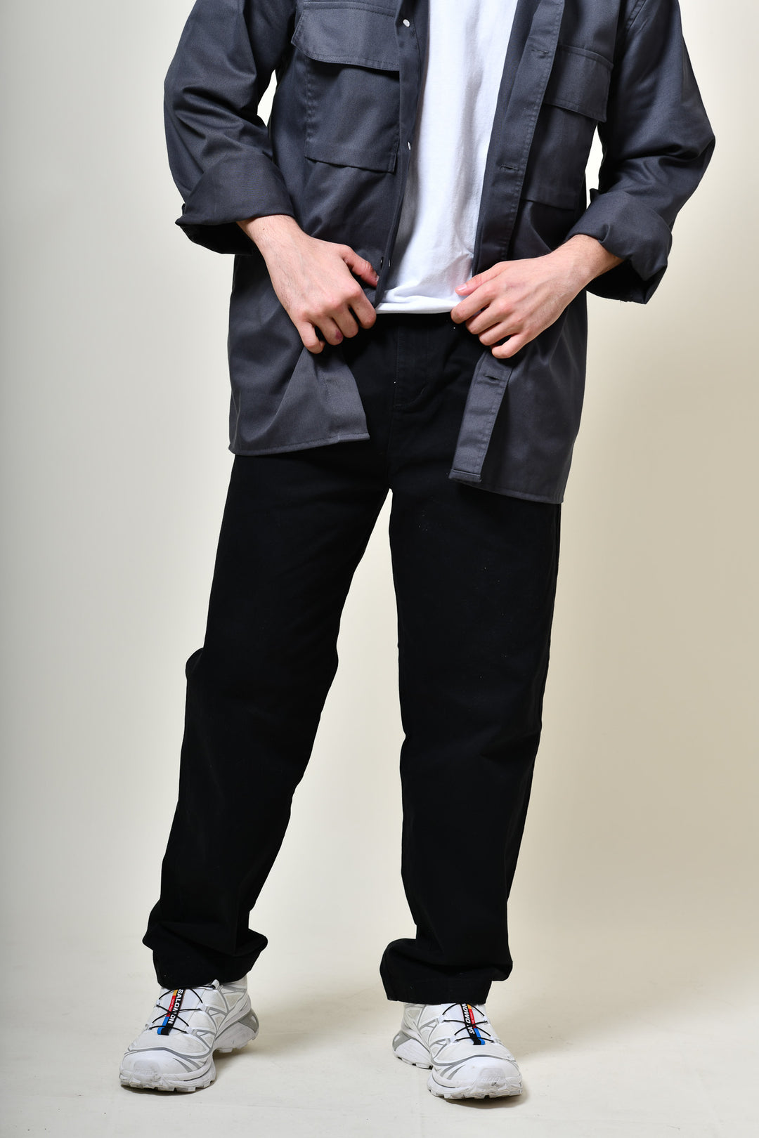 Pantalón de Gabardina Comfy - Negro