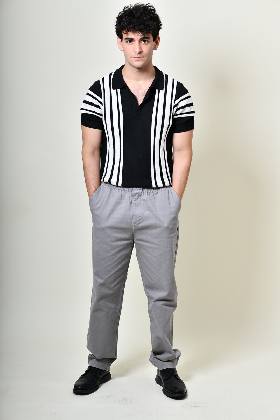 Pantalón de Gabardina Comfy - gris claro