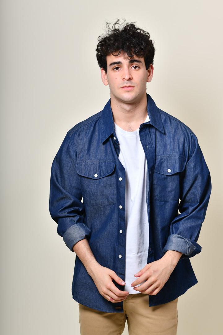 Camisa de Lona - Azul