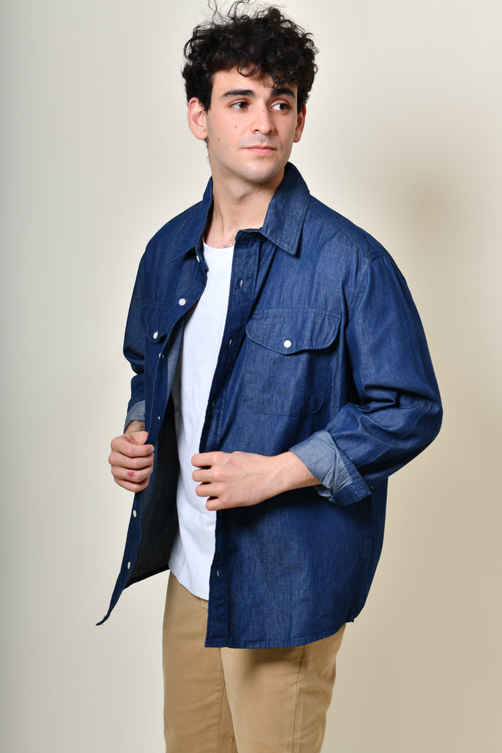 Camisa de Lona - Azul