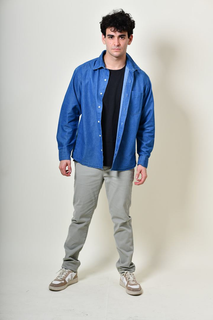 Camisa de Lona - Azul claro