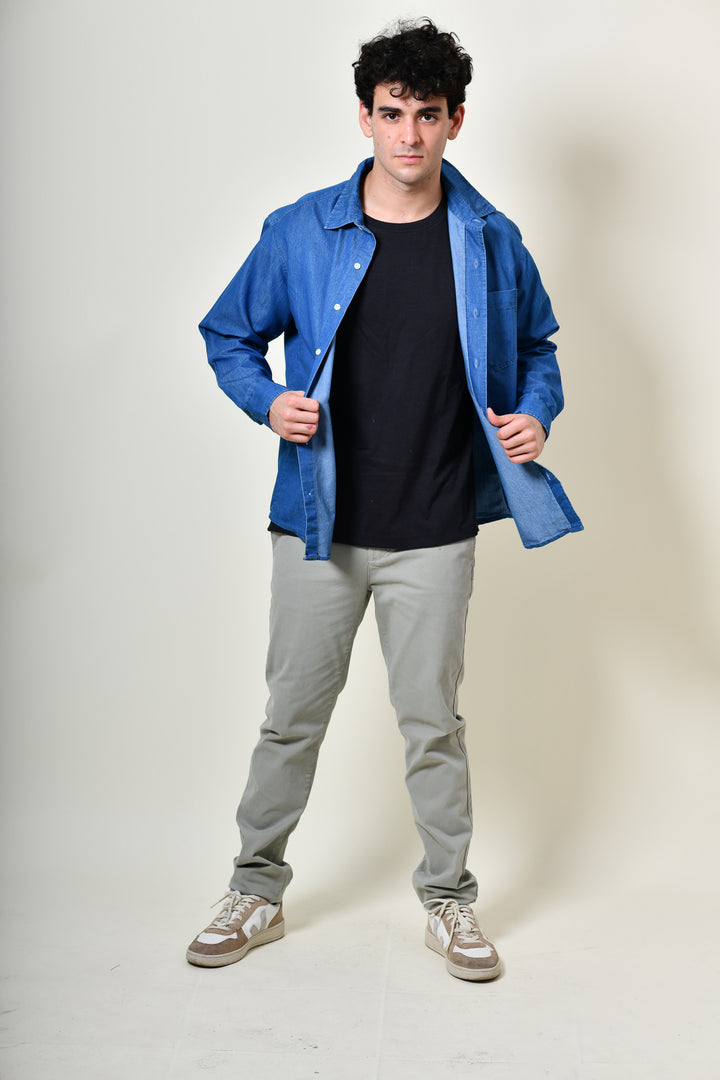 Camisa de Lona - Azul claro
