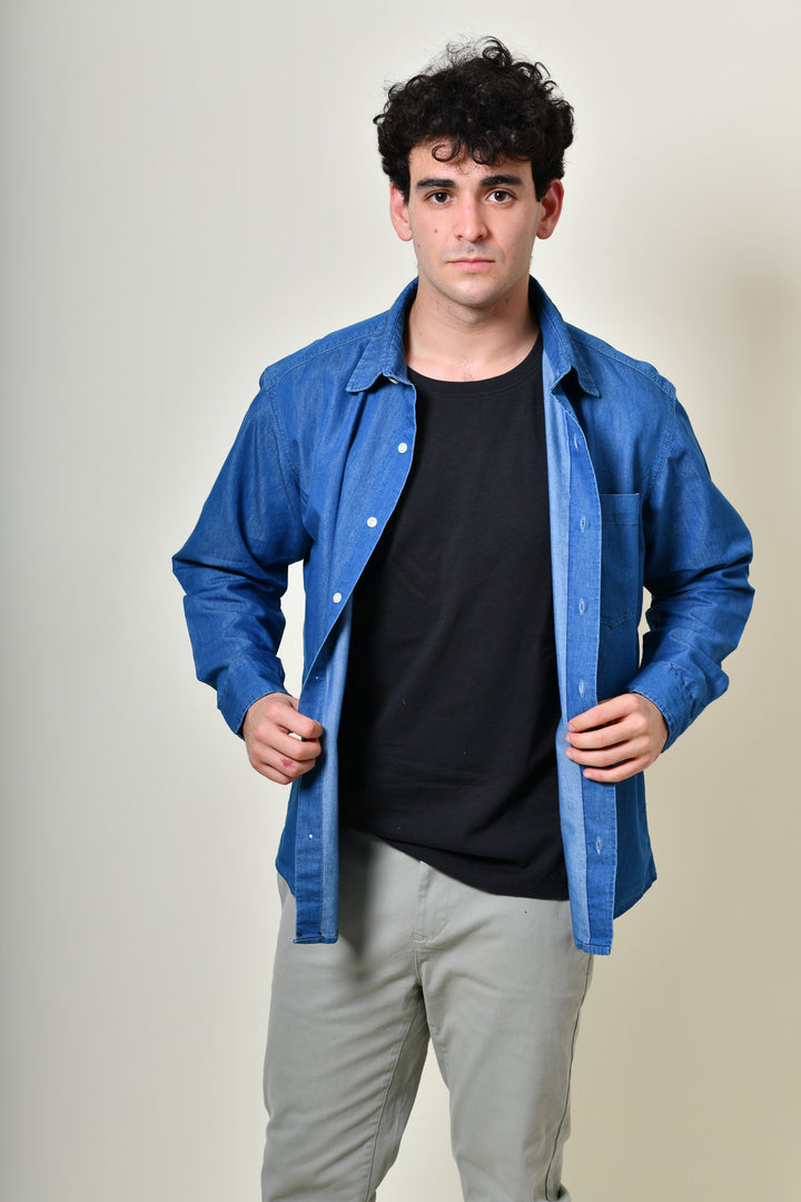 Camisa de Lona - Azul claro