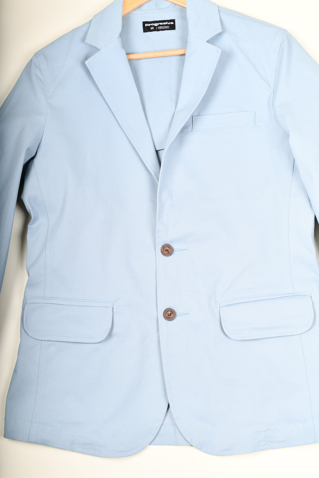 Saco de gabardina - Celeste