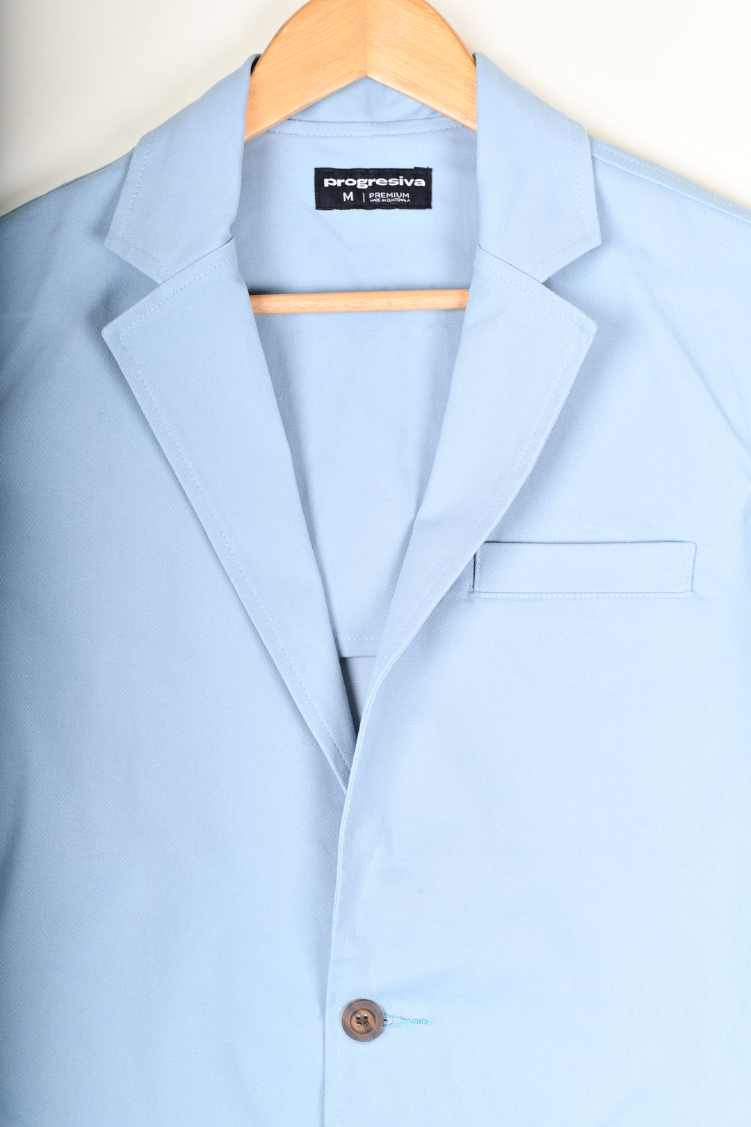 Saco de gabardina - Celeste