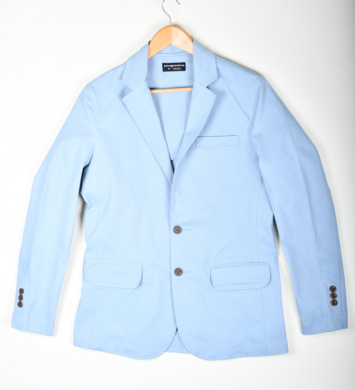 Saco de gabardina - Celeste