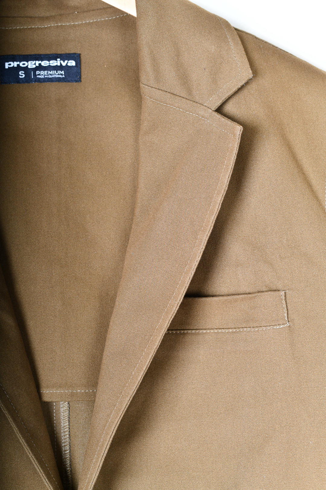 Saco de gabardina - Café Claro