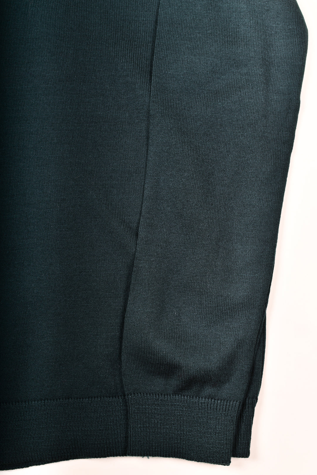 Suéter tejido - cuello V - Verde Botella