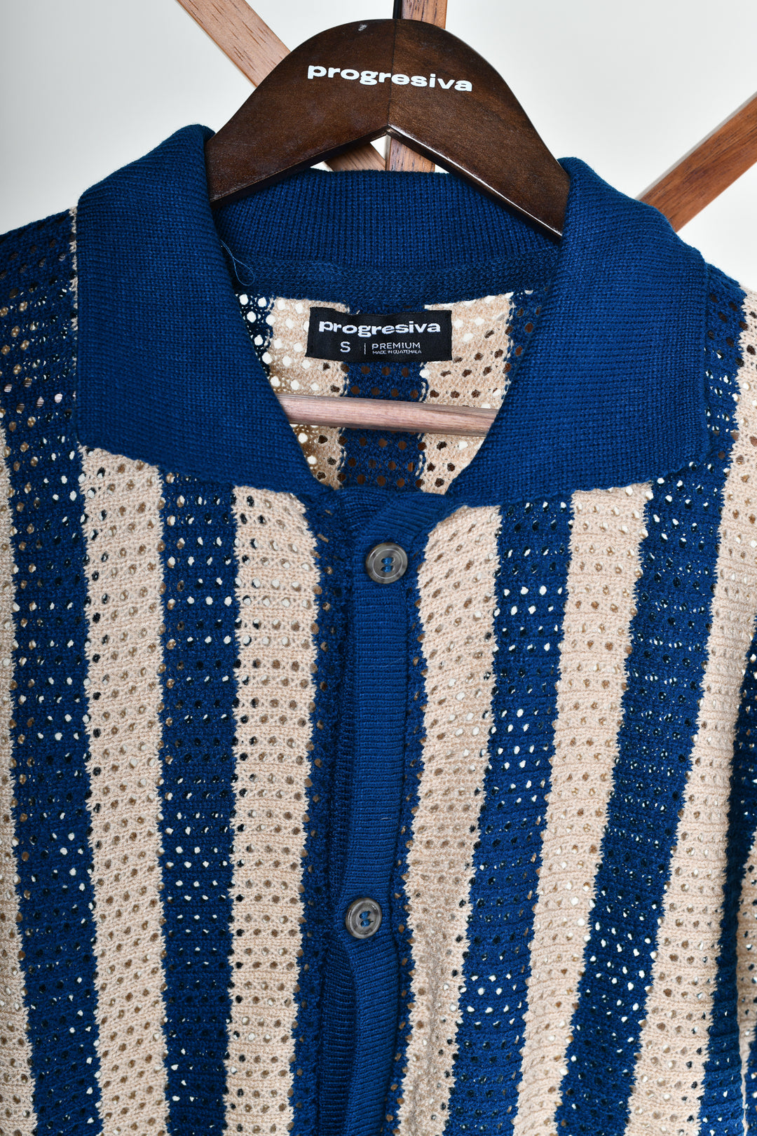 Playera Tipo Polo - Tejida ( beige - sipson)