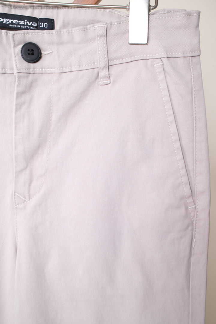 Pantalón de Gabardina - Recto - beige