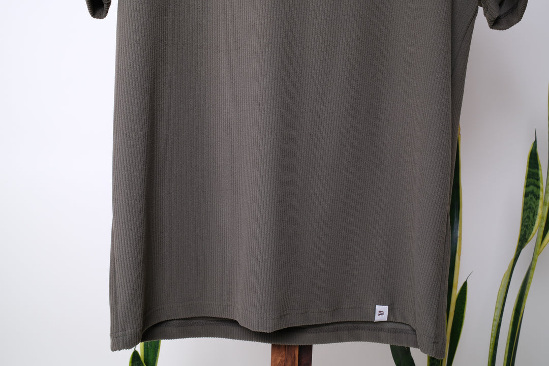 Playera Regular Fit  - verde olivo