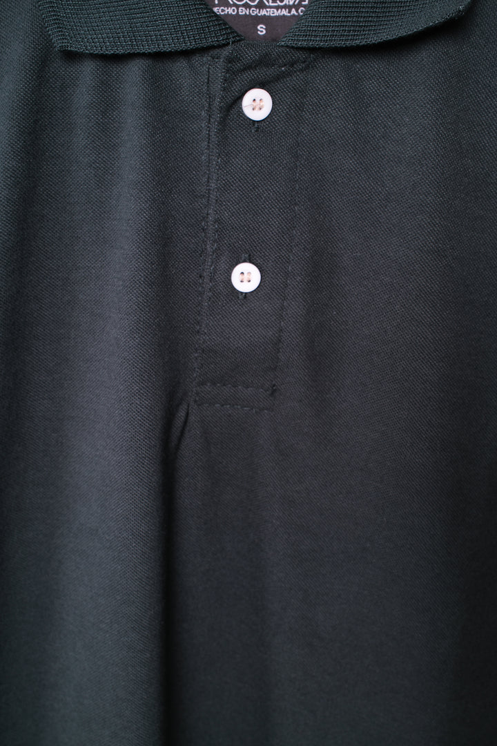Playera Tipo Polo - verde olivo