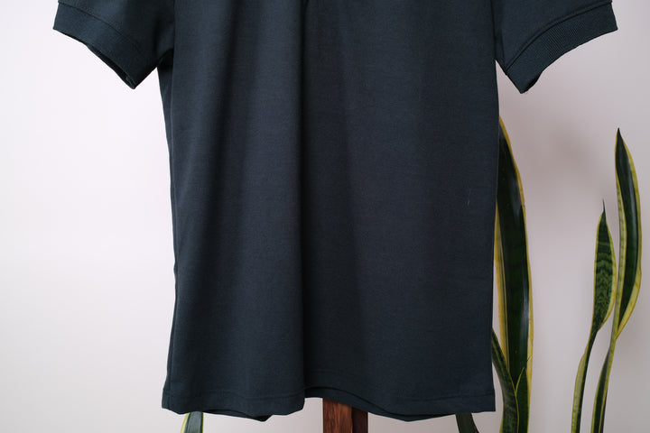 Playera Tipo Polo - verde olivo