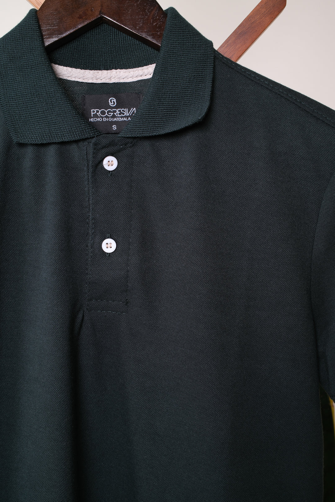 Playera Tipo Polo - verde olivo