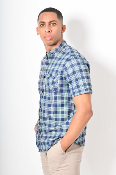Camisa premium -  azul verde