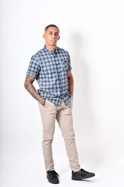 Camisa premium -  azul verde