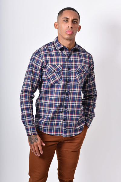 Camisa premium - azul beige