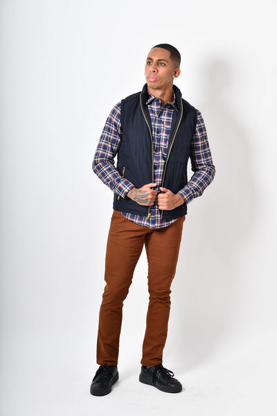 Camisa premium - azul beige