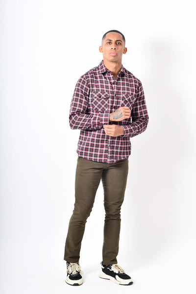 Camisa premium - negro rojo