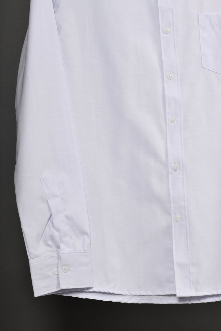 Camisa oxford manga larga cuello normal - blanca