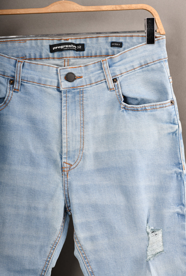 Jeans super denim - No.3  - skinny - celeste