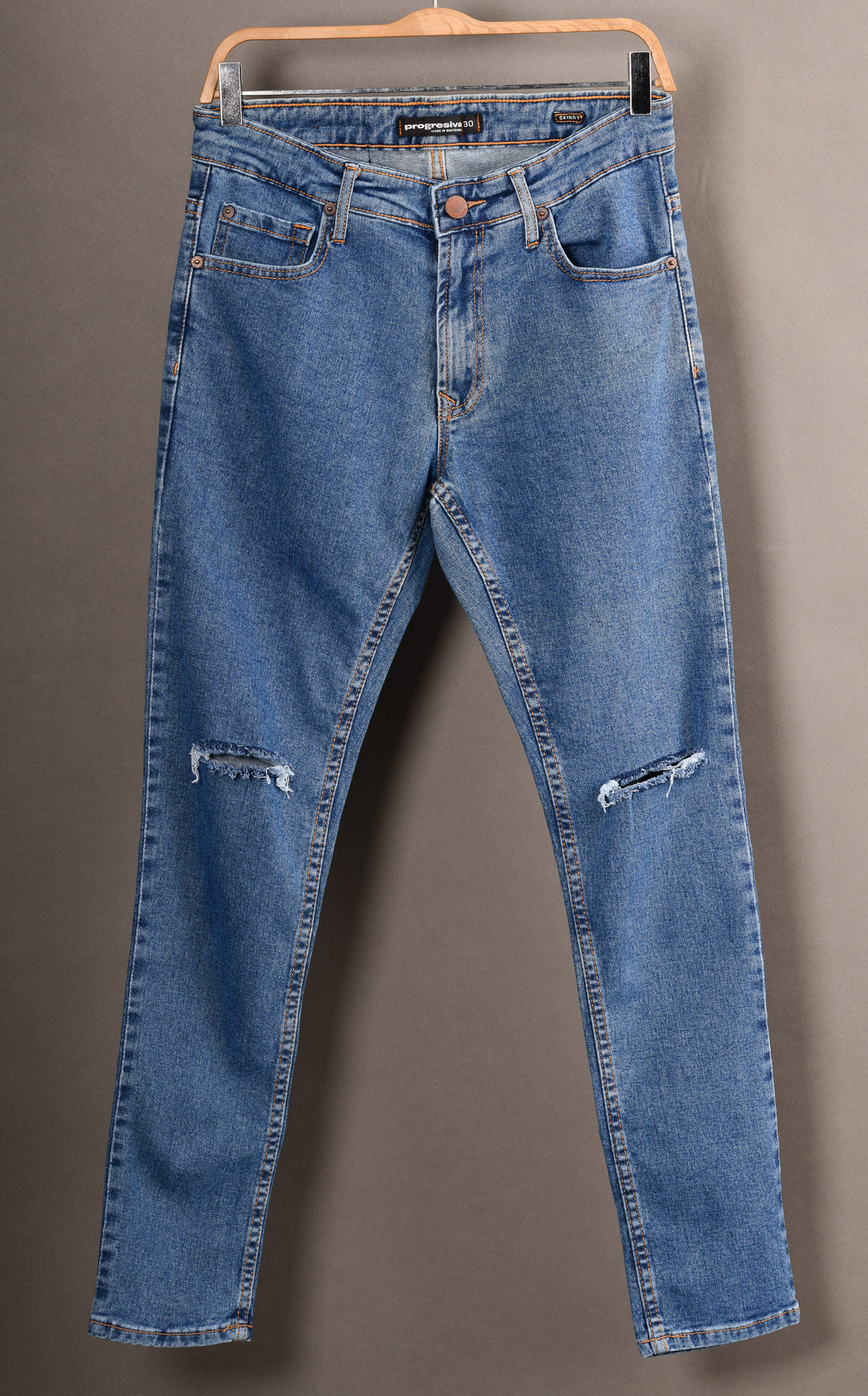 Jeans super denim - No.5  - skinny - plain blue