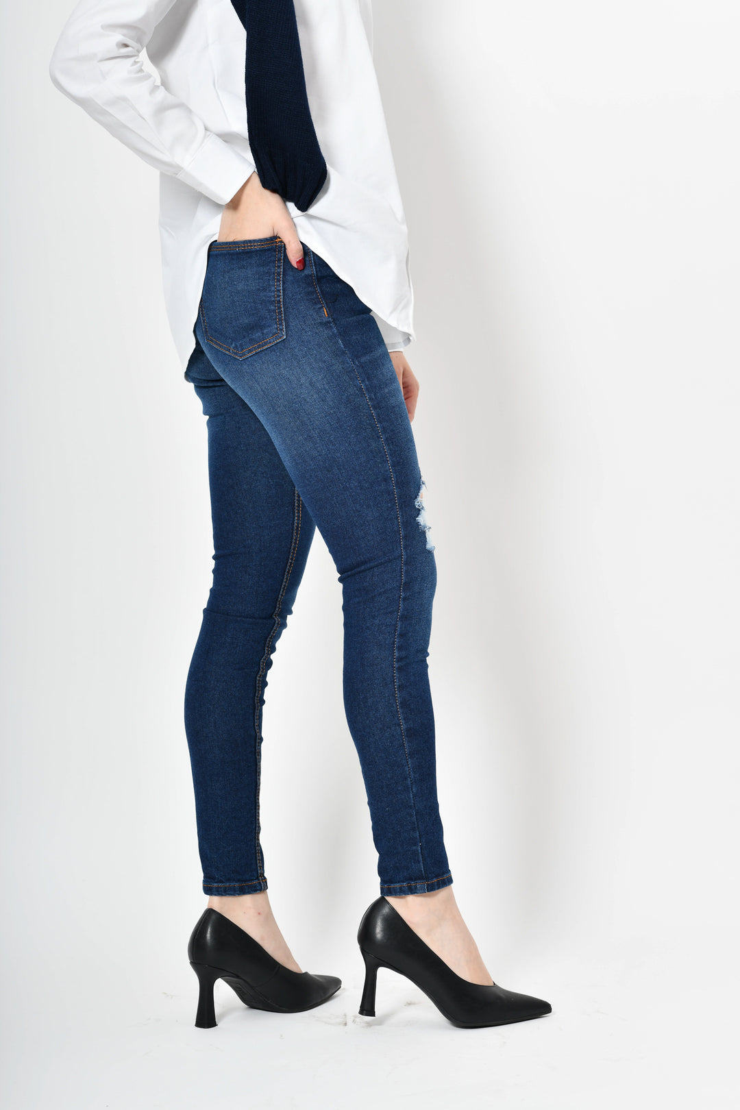 Blusa de botones - blanca