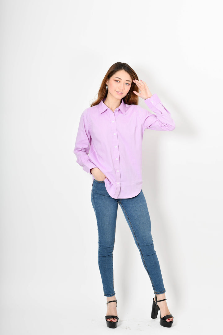 Blusa de botones - Lila