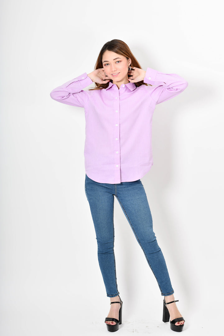 Blusa de botones - Lila