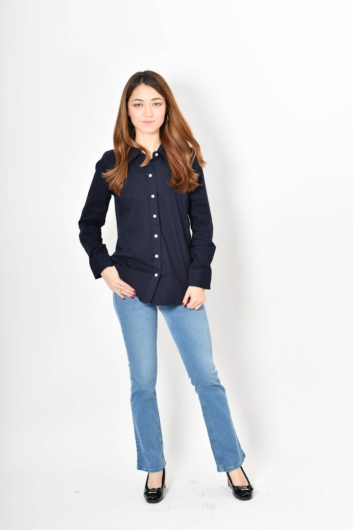 Blusa de botones - Negra