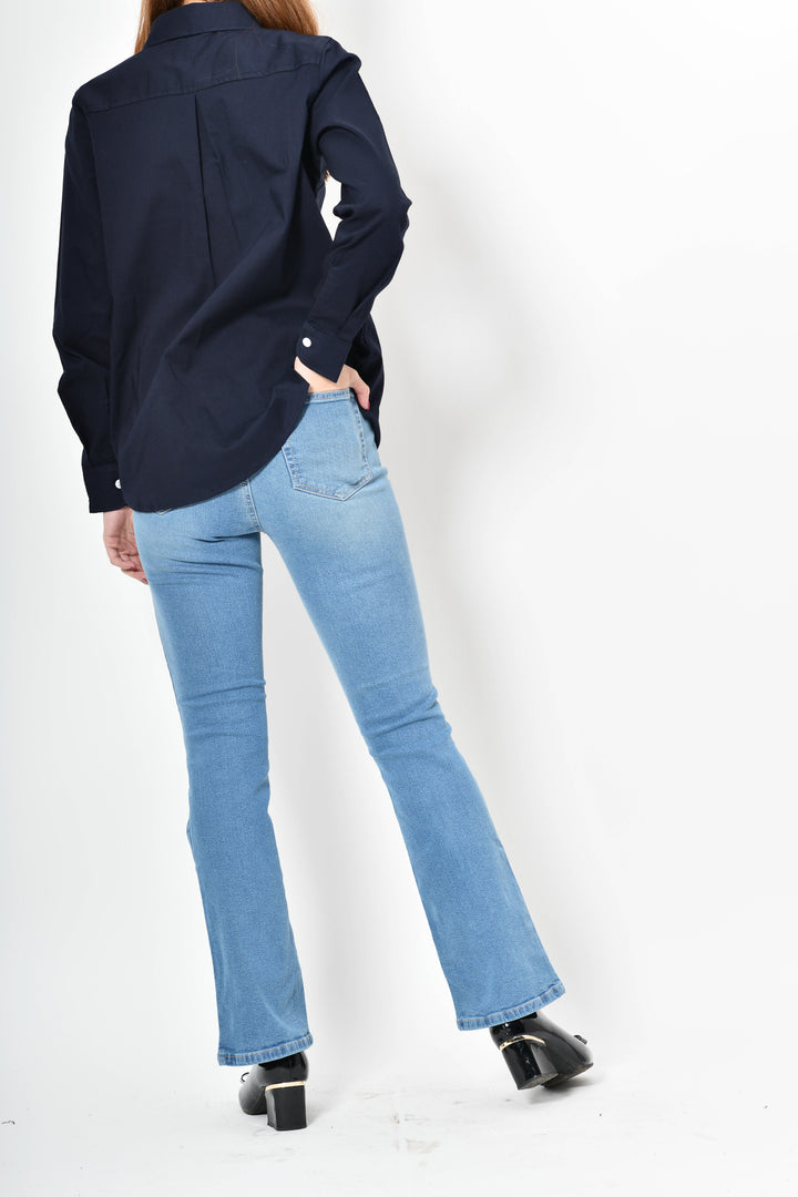 Blusa de botones - Negra