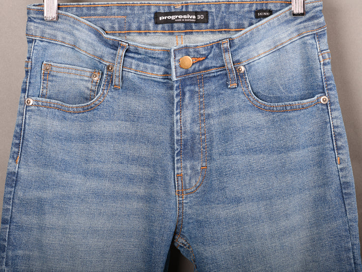 JEANS ESSENTIAL - NO. 21 - SKINNY - AZUL CLARO LAVADO