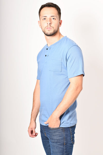 Playera pro - cuello v botones