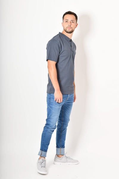 Playera pro - cuello v botones