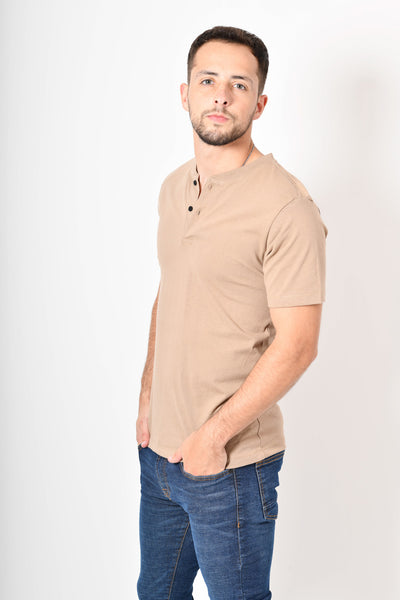 Playera pro - cuello v botones