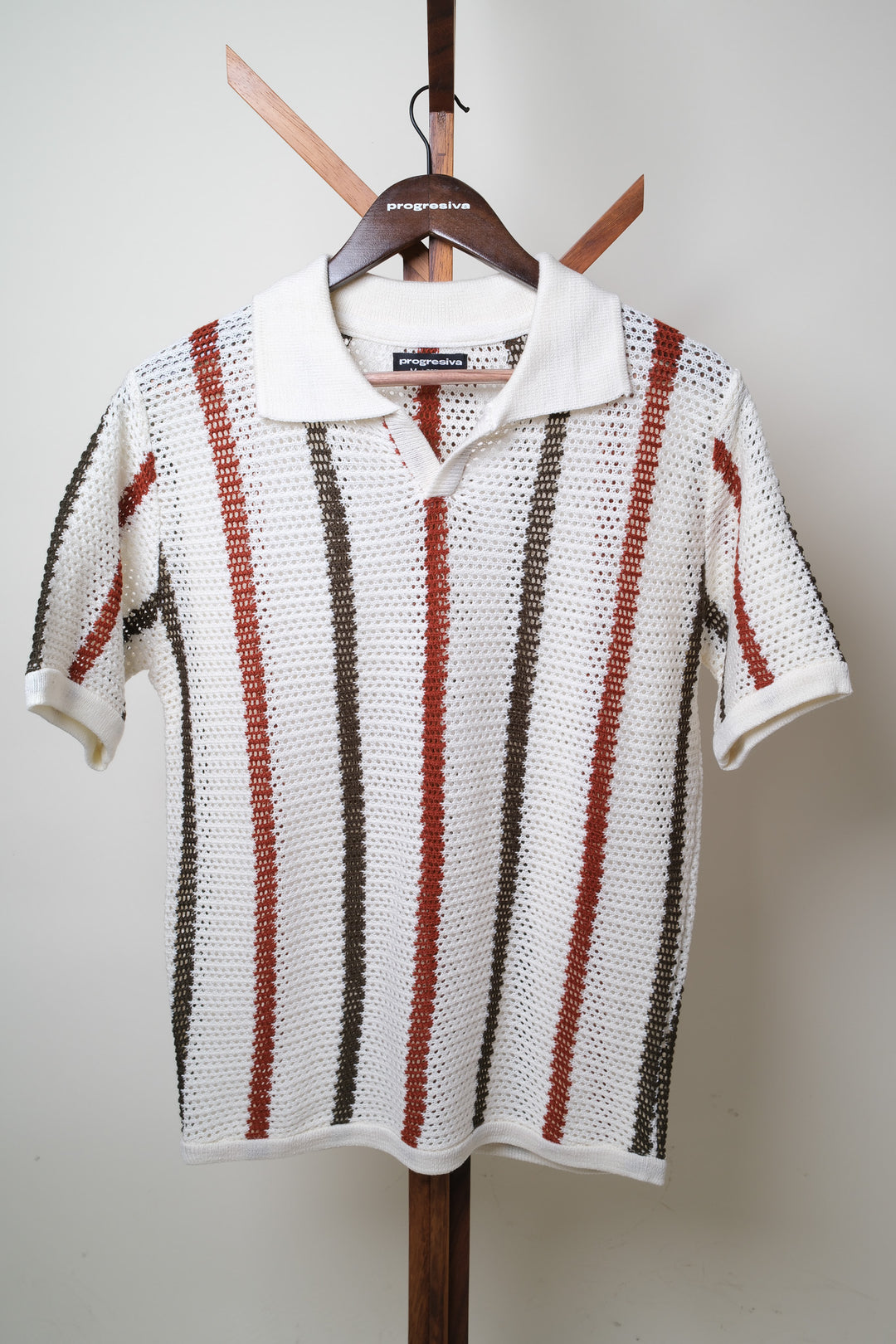 Playera Tipo Polo - Tejida