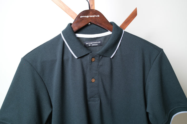 Playera Tipo Polo - verde