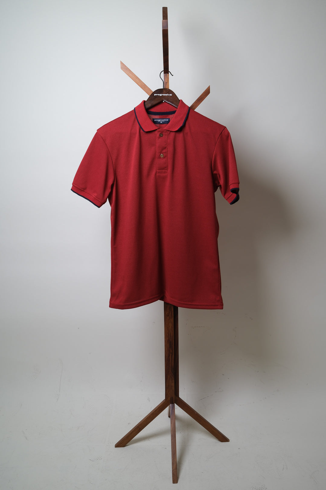 Playera Tipo Polo - ladrillo