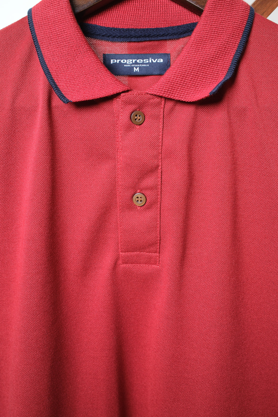 Playera Tipo Polo - ladrillo