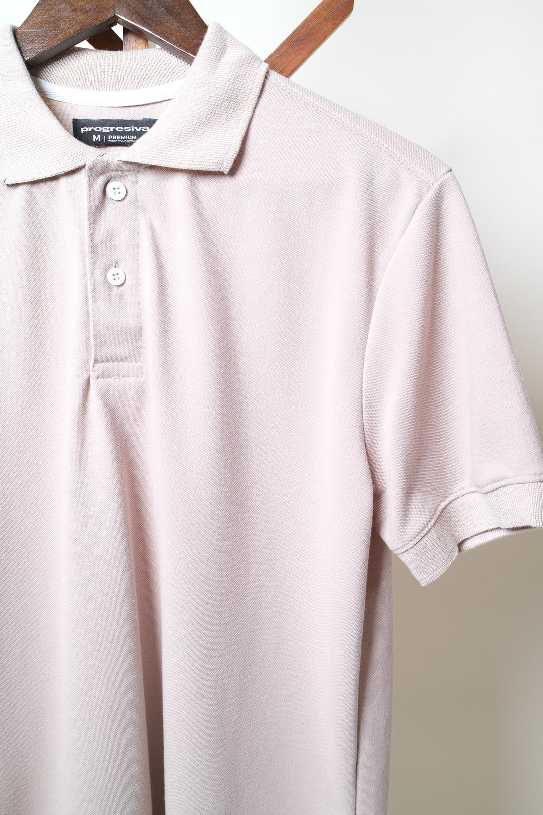 Playera Tipo Polo - beige